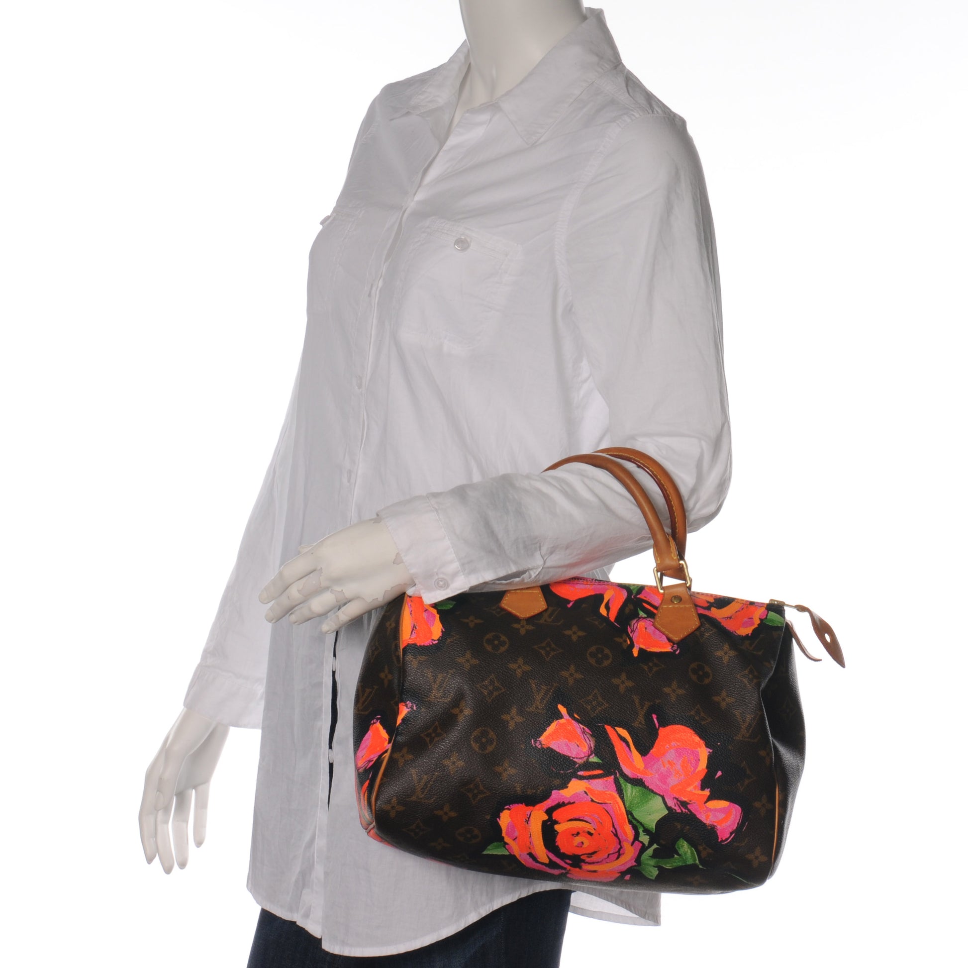 Louis Vuitton Monogram Roses Speedy 30 2 of 7