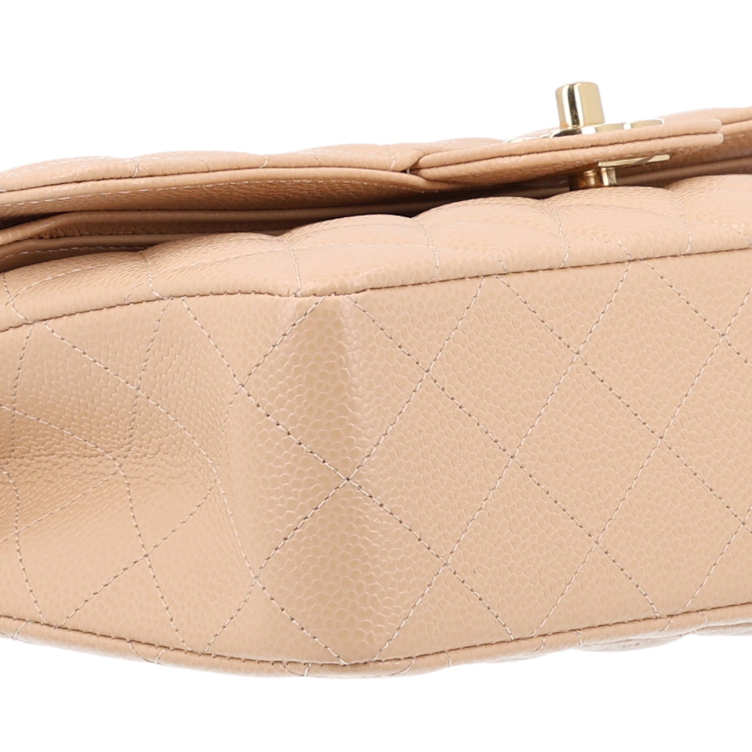 Chanel Caviar Quilted Small Double Flap Beige 9 of 10