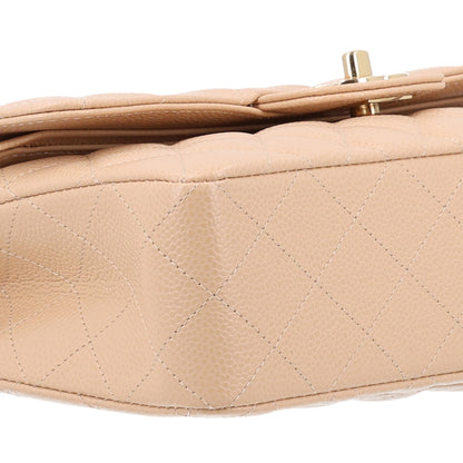 Chanel Caviar Quilted Small Double Flap Beige 9 of 10