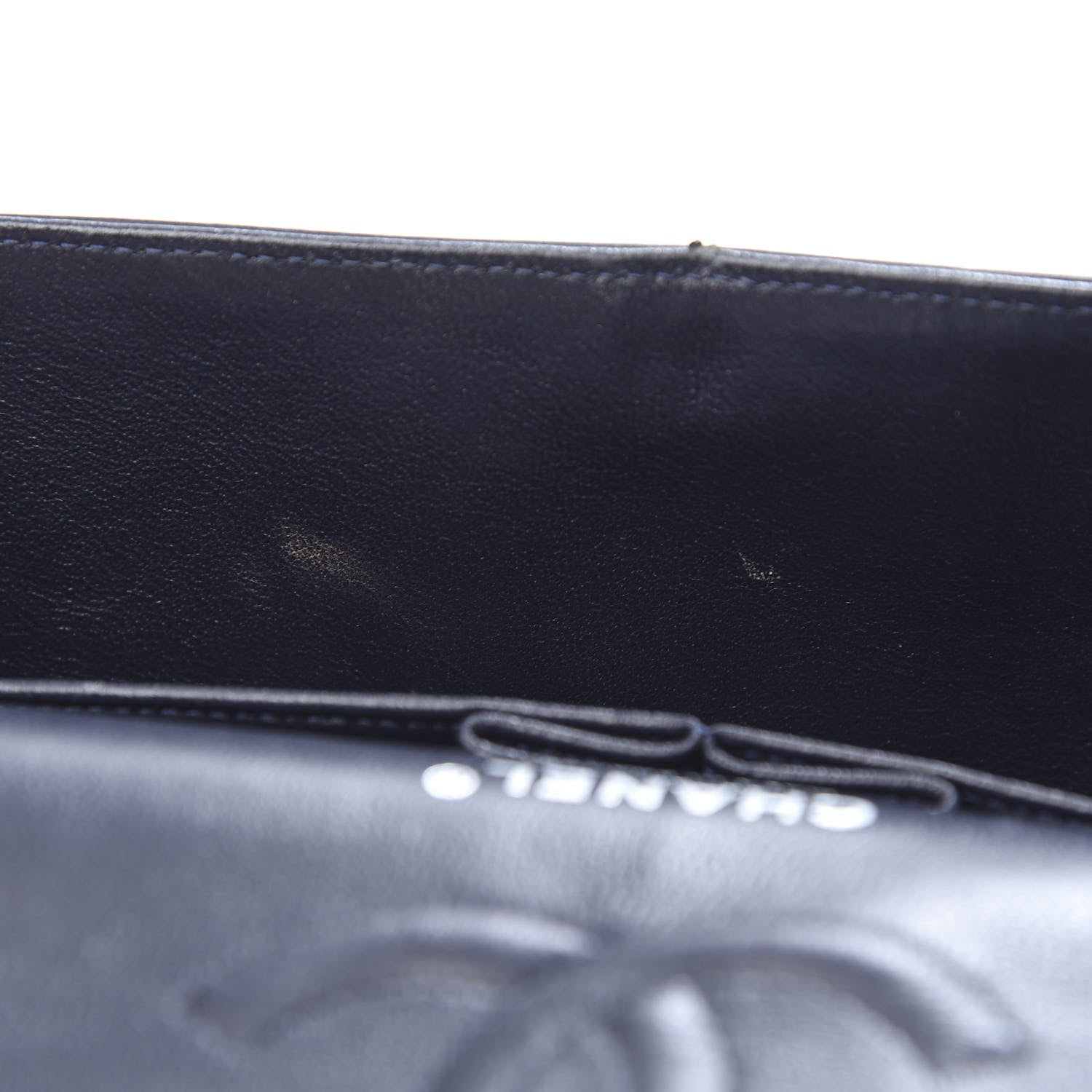 Chanel Lambskin Quilted Medium Double Flap Navy 14 of 15