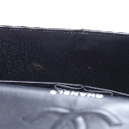 Chanel Lambskin Quilted Medium Double Flap Navy 14 of 15