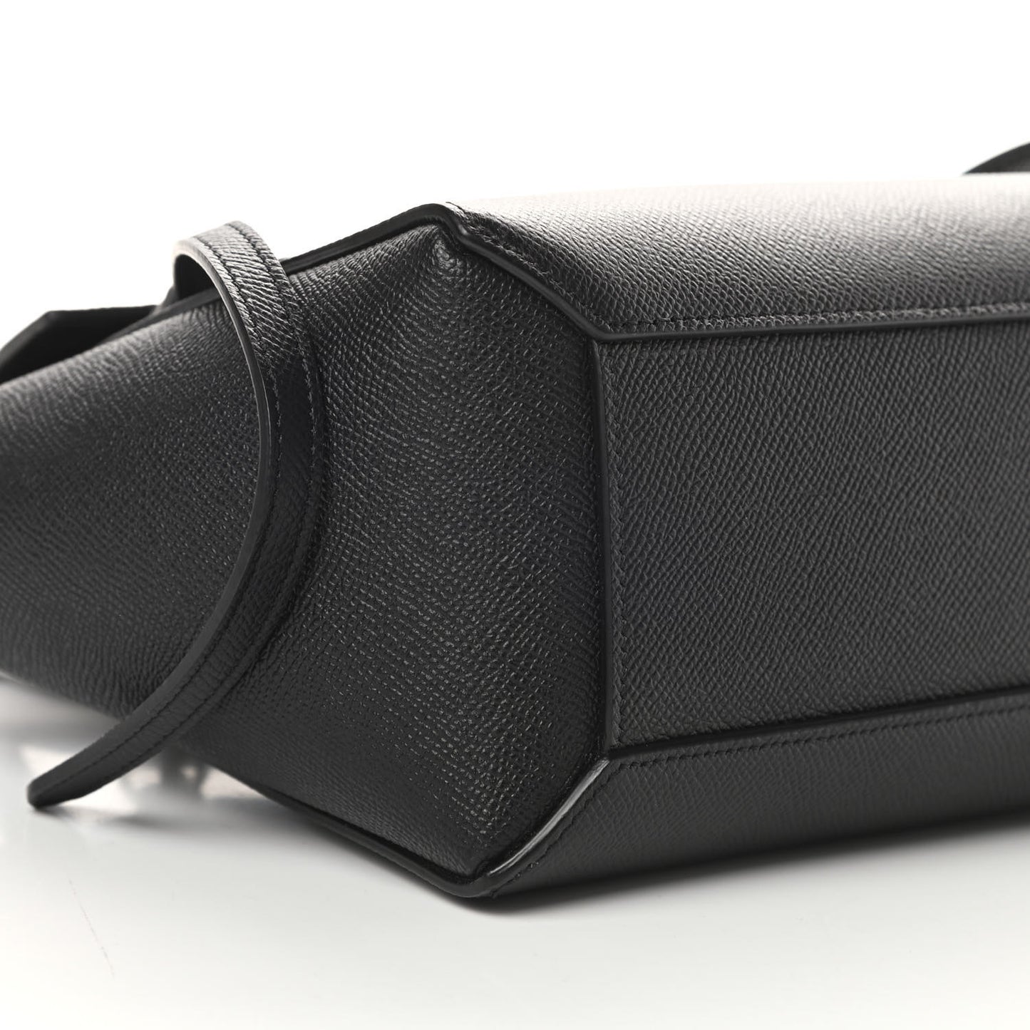 Grained Calfskin Nano Belt Bag Black