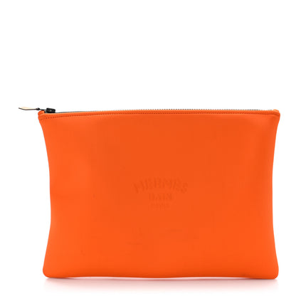 Hermes Neoprene Large Neobain Case Orange 1 of 10