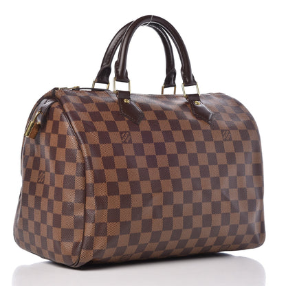 Louis Vuitton Damier Ebene Speedy 30 3 of 9