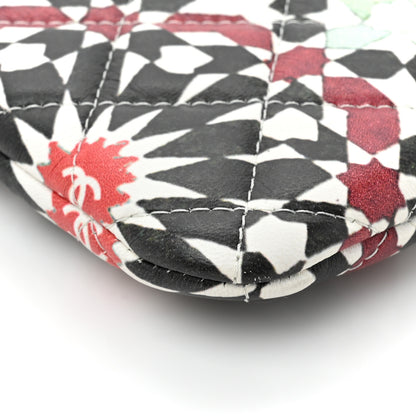 Chanel Glazed Lambskin Quilted Large Paris Dubai Cosmetic Case Multicolor 10 of 12