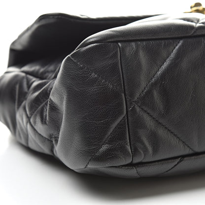 Chanel Lambskin Quilted Large 19 Flap Black 9 of 11