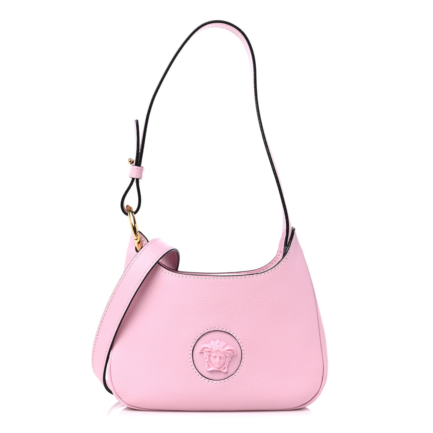 Calfskin Small La Medusa Hobo Crossbody Pink
