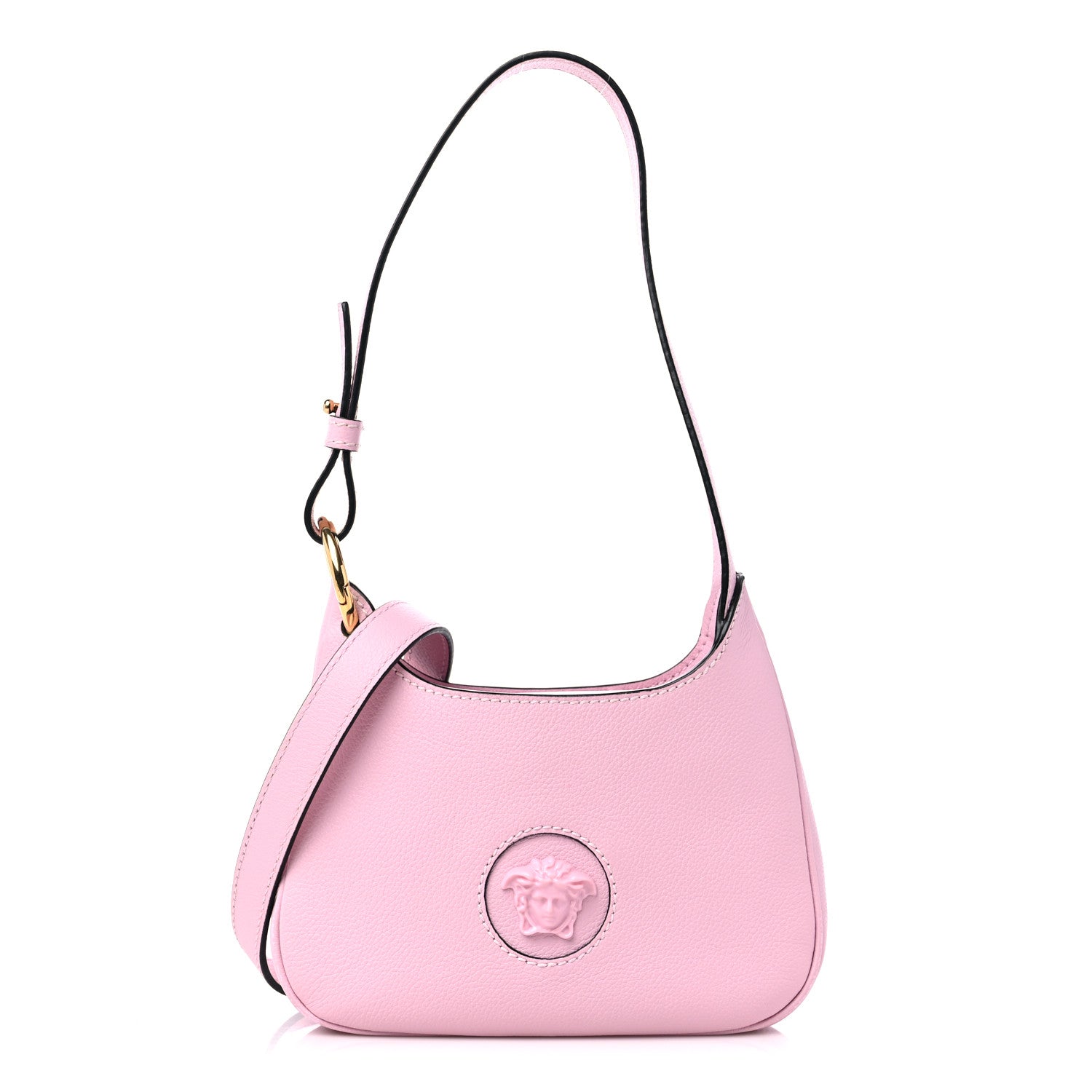 Versace Calfskin Small La Medusa Hobo Crossbody Pink 1 of 12