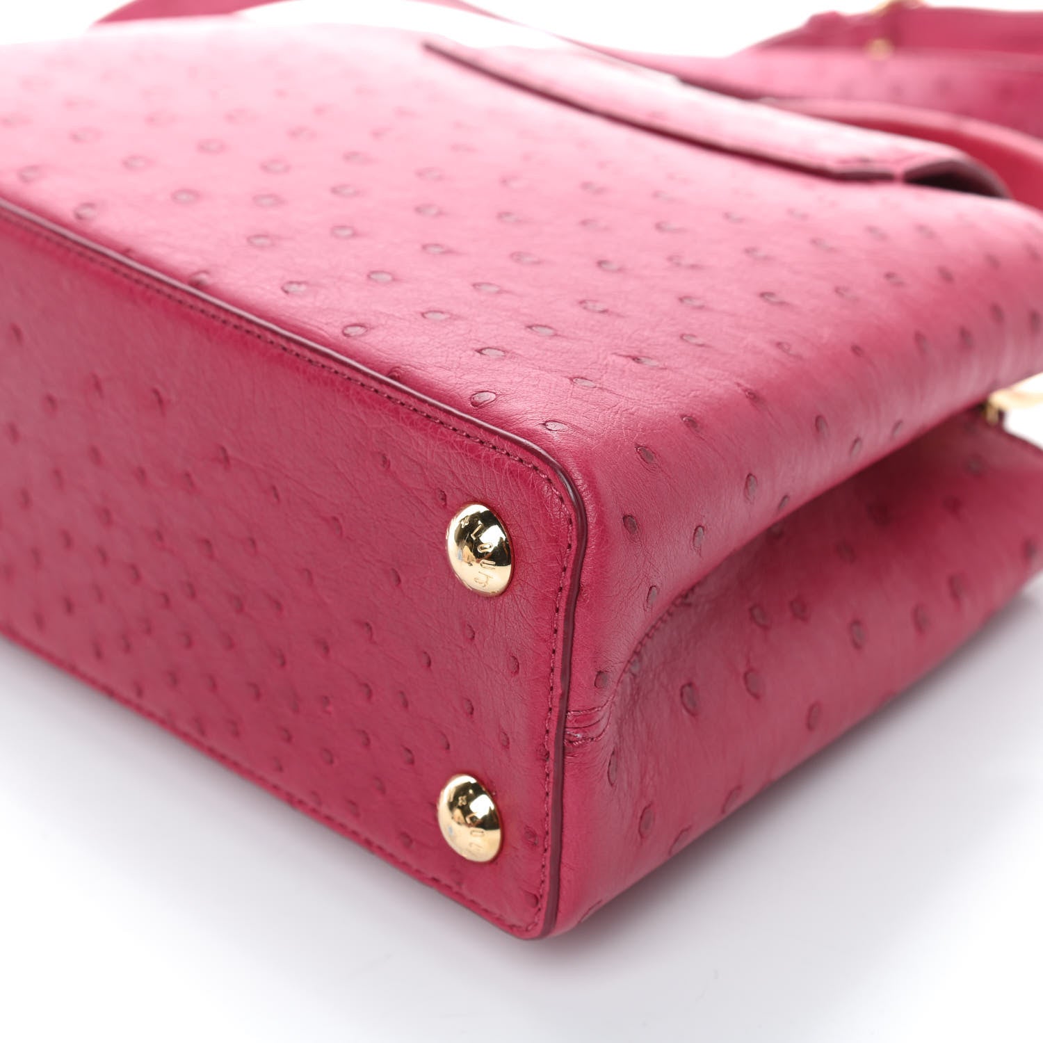 Louis Vuitton Ostrich Capucines BB Berry 9 of 9