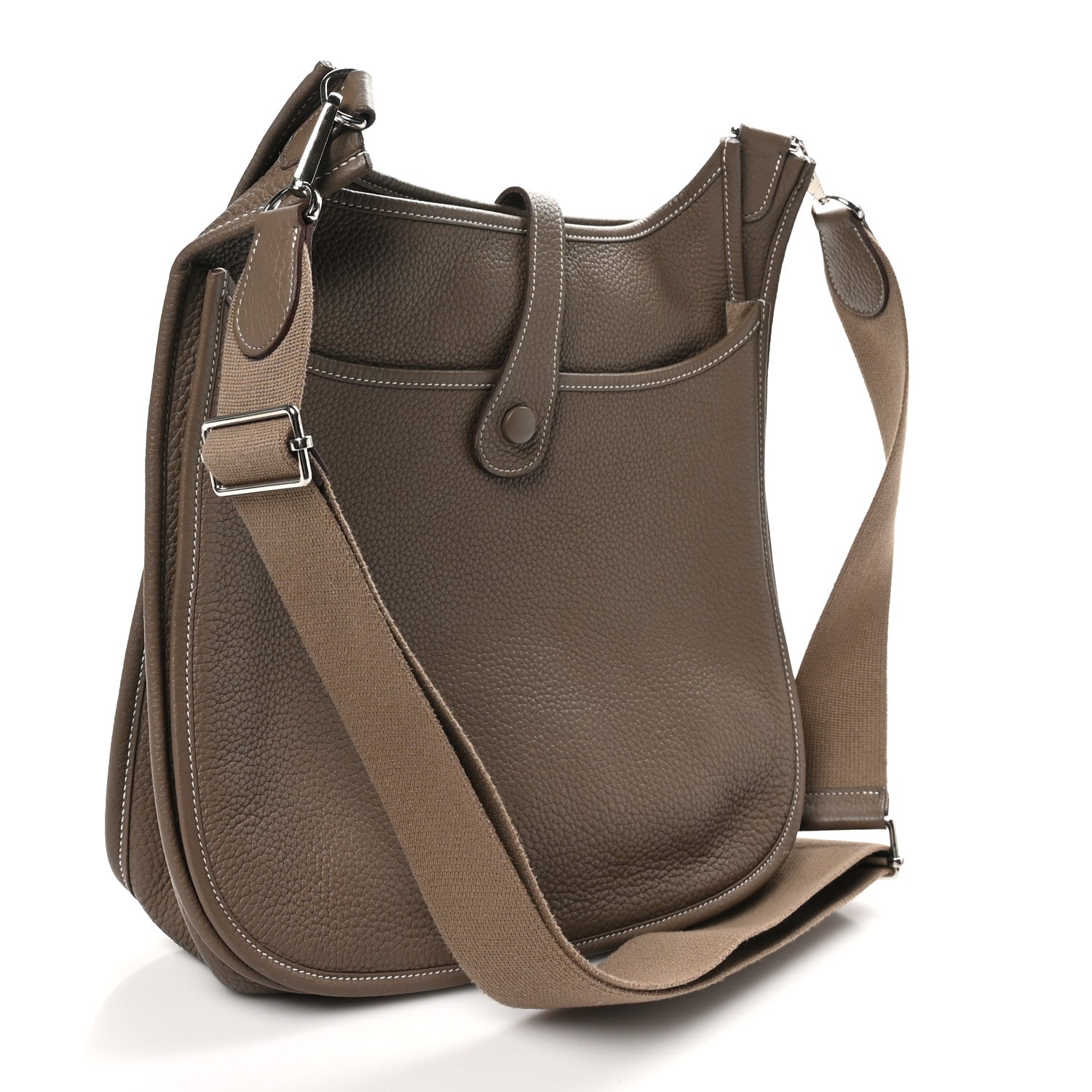 Hermes Taurillon Clemence Evelyne III GM Etoupe 3 of 10