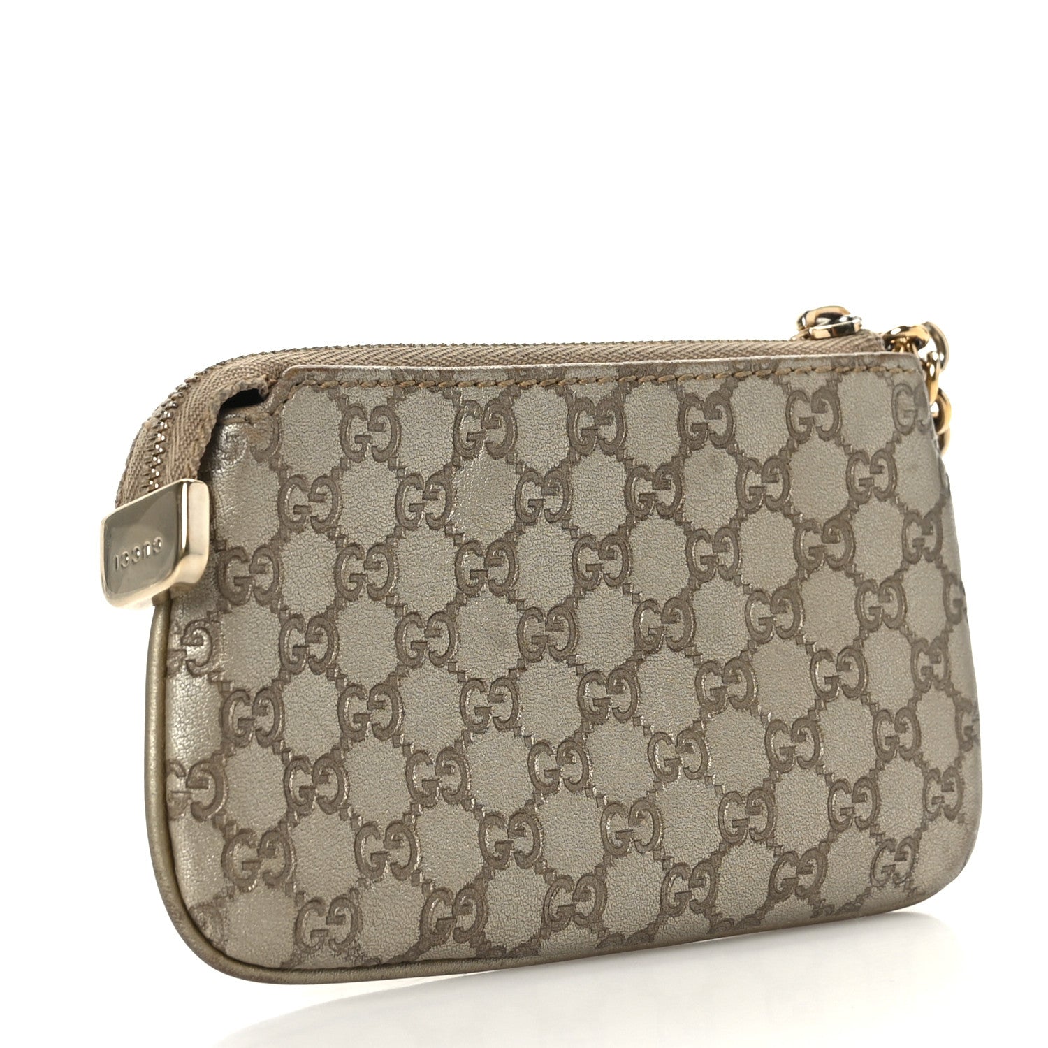 Gucci Metallic Microguccissima Key Case Grey 3 of 7