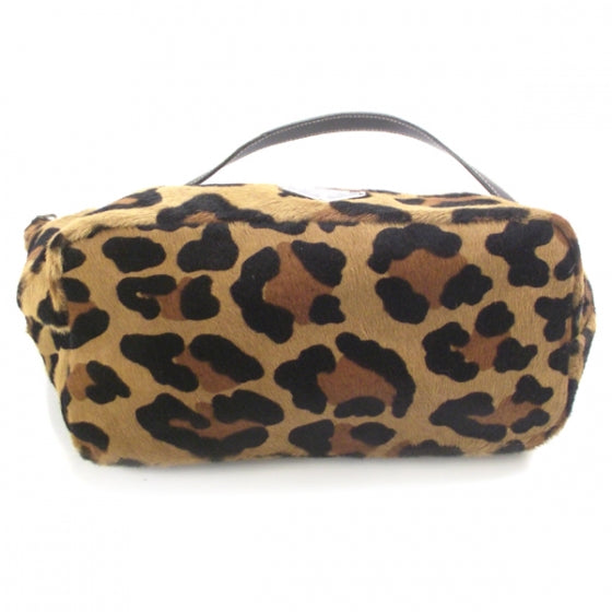 Calf Hair Leopard Print Bag