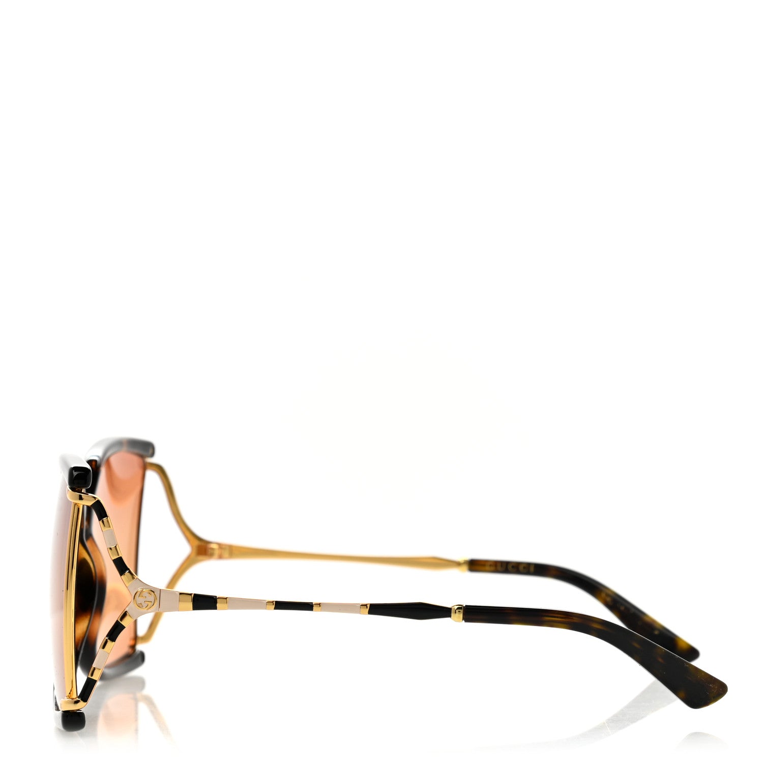 Gucci Square Metal Glasses GG0592S Tortoise 3 of 8