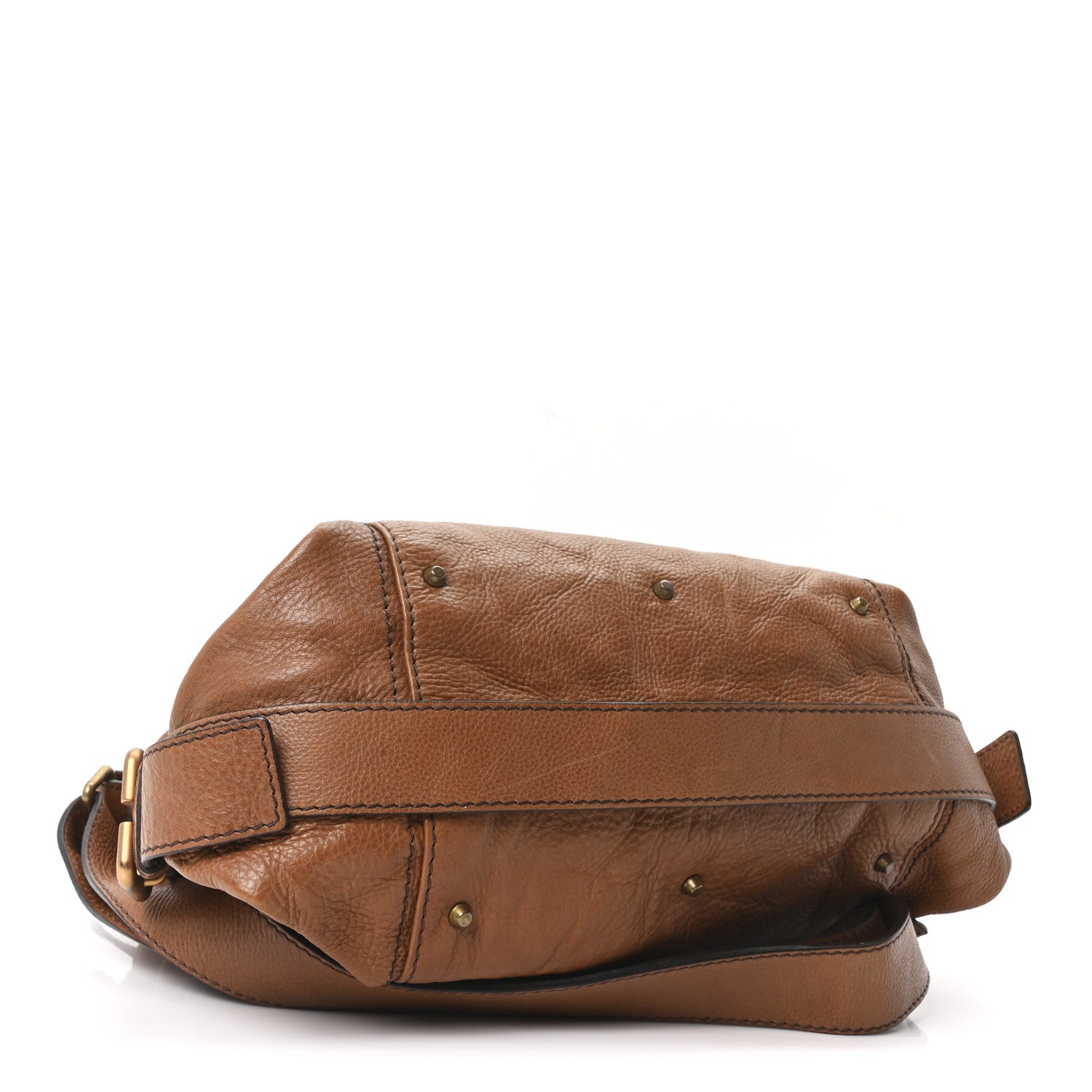 Chloe Grained Calfskin Paddington Tote Tan 4 of 10