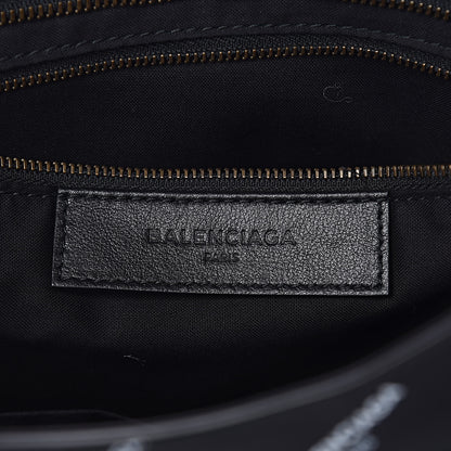 Balenciaga Veau Allover Logo Classic Hardware City Black White 6 of 10