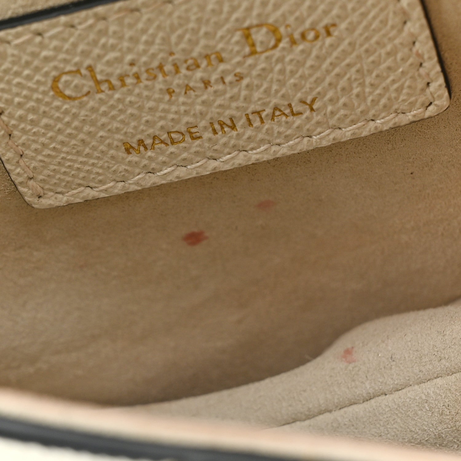 Christian Dior Grained Calfskin Mini Saddle Bag White 11 of 13