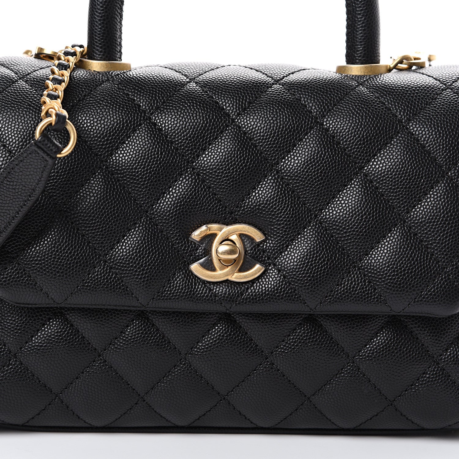 Chanel Caviar Quilted Mini Coco Handle Flap Black 7 of 10
