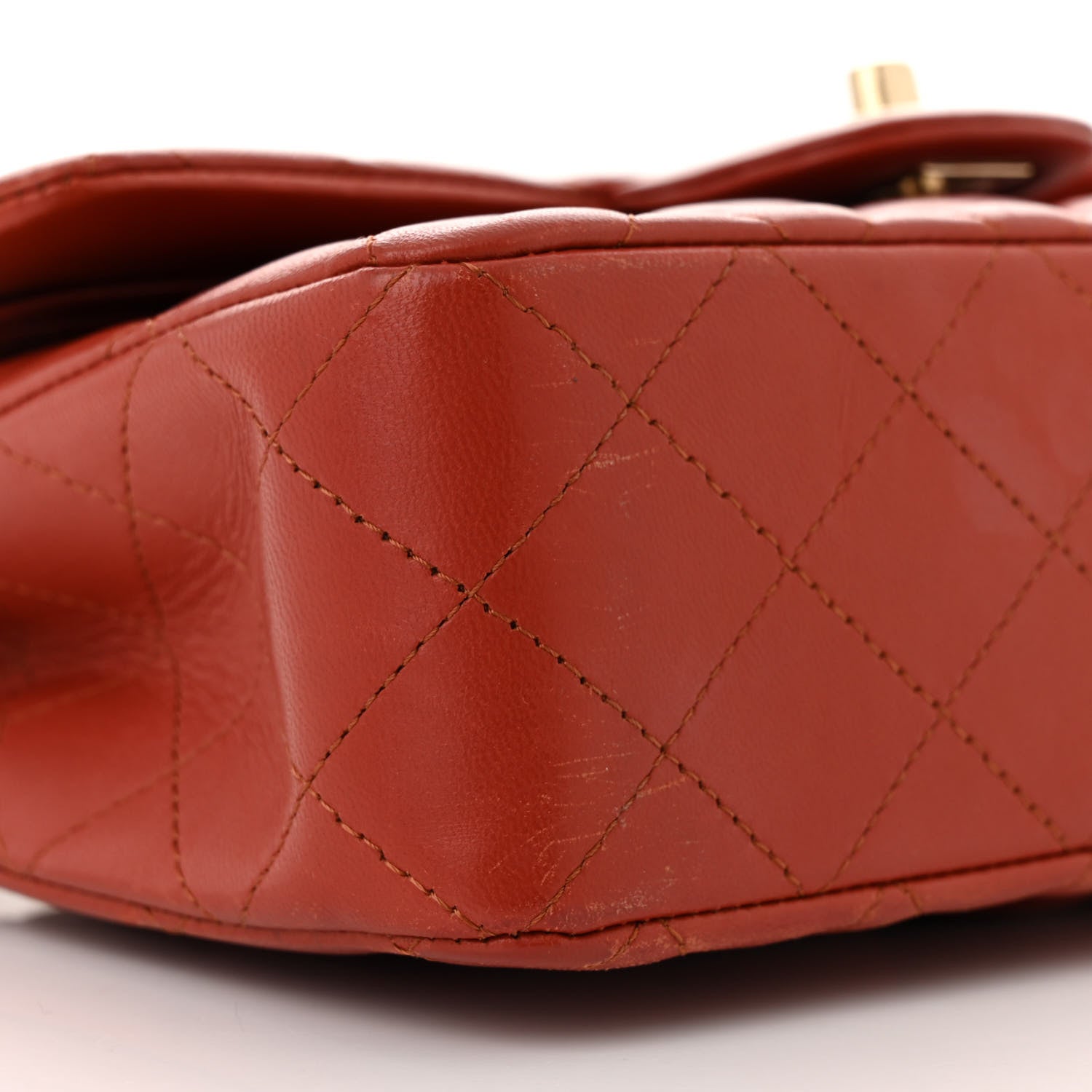 Chanel Lambskin Quilted Small Double Flap Red 9 of 14