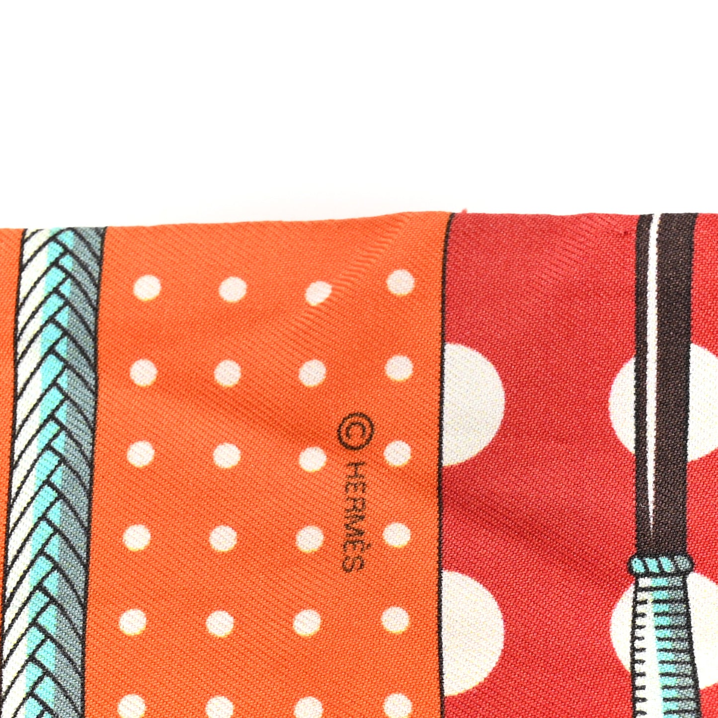 Silk Clic Clac a Pois Twilly Red Veil De Gris Orange