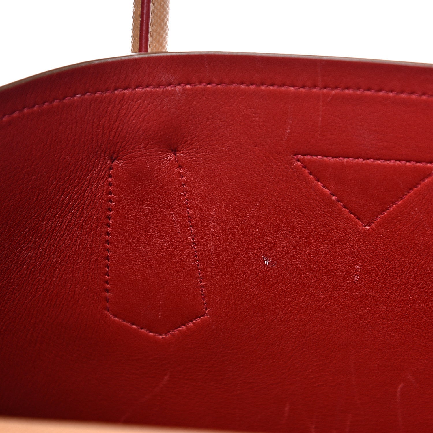 Prada Saffiano Cuir Large Double Bag Caramel Fuoco 12 of 12