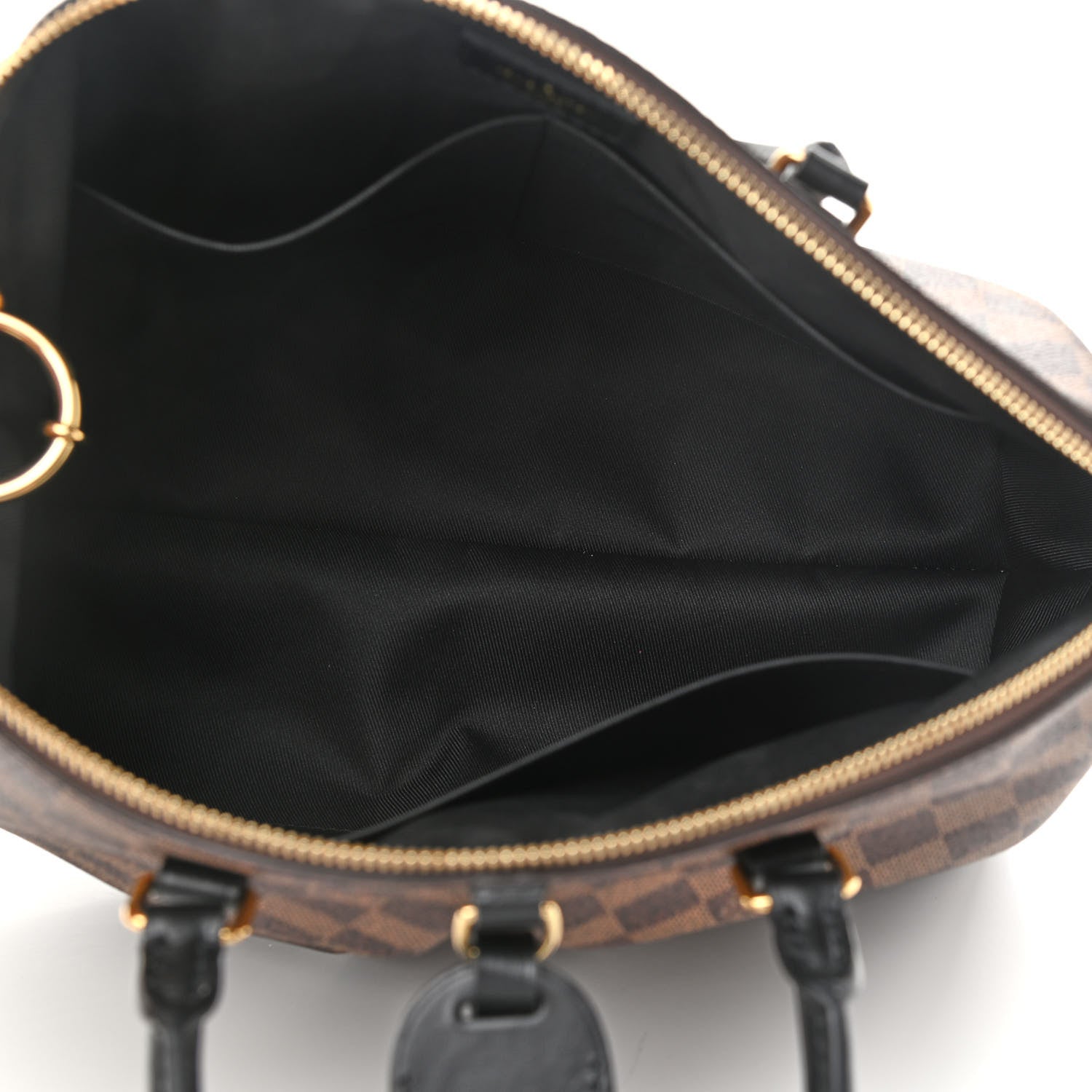 Louis Vuitton Damier Ebene Odeon Tote MM Black 5 of 14