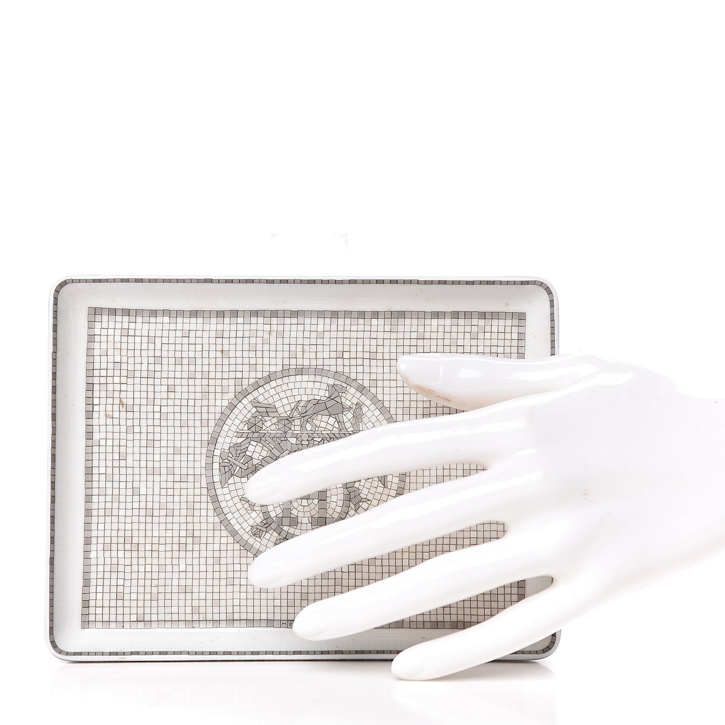Porcelain Mosaique Au 24 Sushi Plate Platine