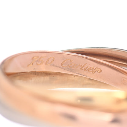 Cartier 18K Pink Yellow White Gold Small Trinity Ring 52 6 4 of 4