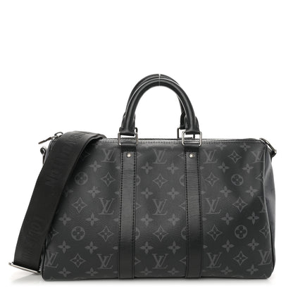Louis Vuitton Monogram Eclipse Reverse Keepall Bandouliere 35 1 of 10