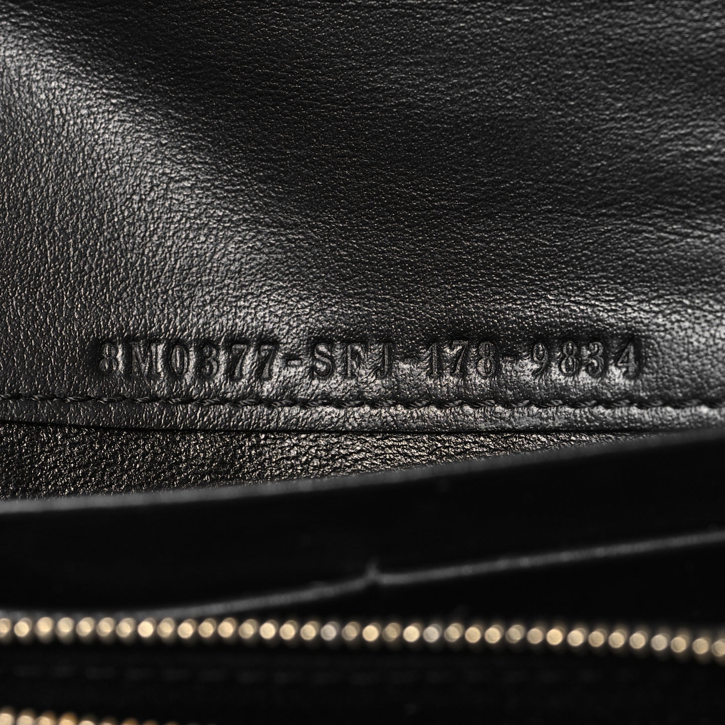 Vitello Century Bi-Color Peekaboo Continental Wallet  Black