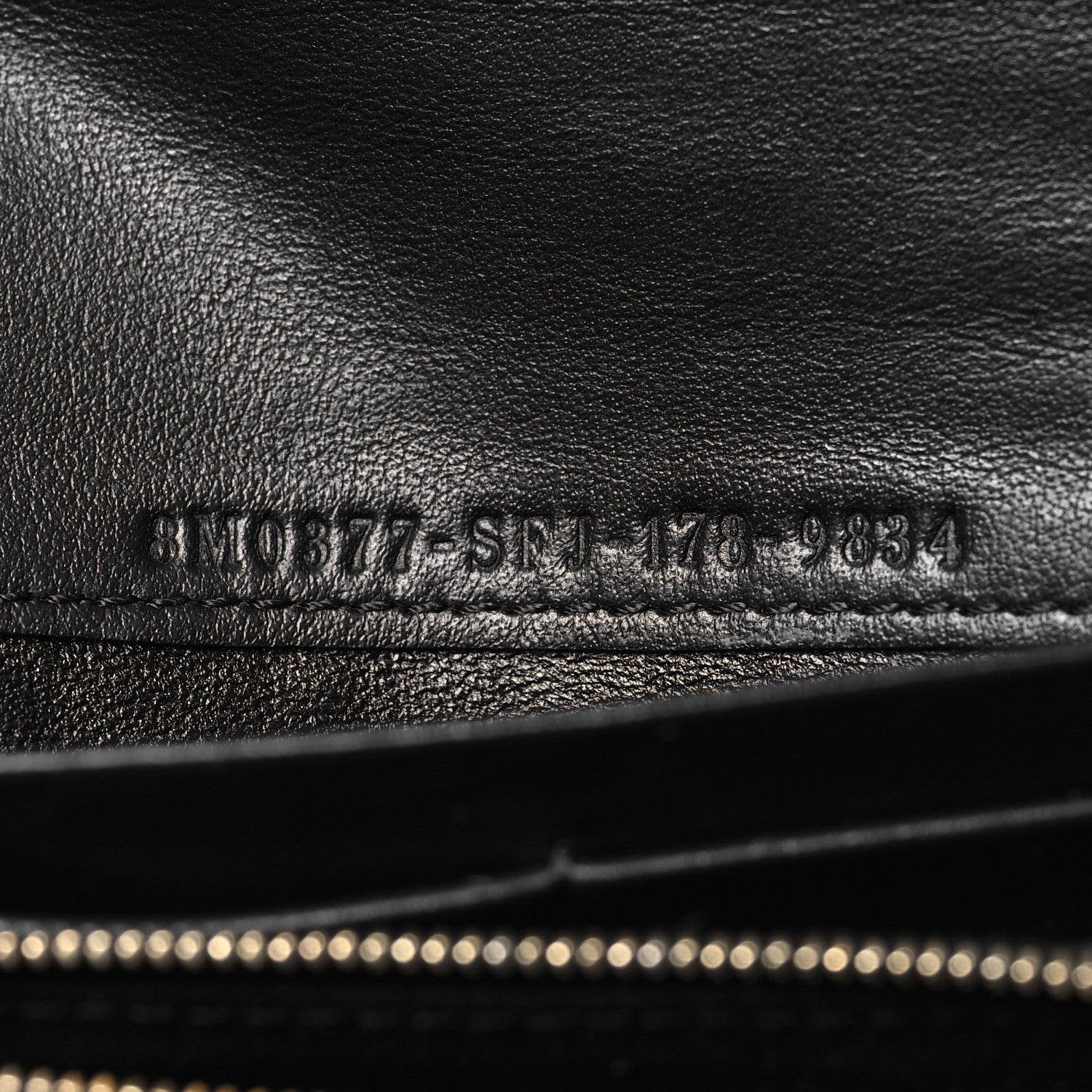 Fendi Vitello Century Bi-Color Peekaboo Continental Wallet  Black 7 of 8