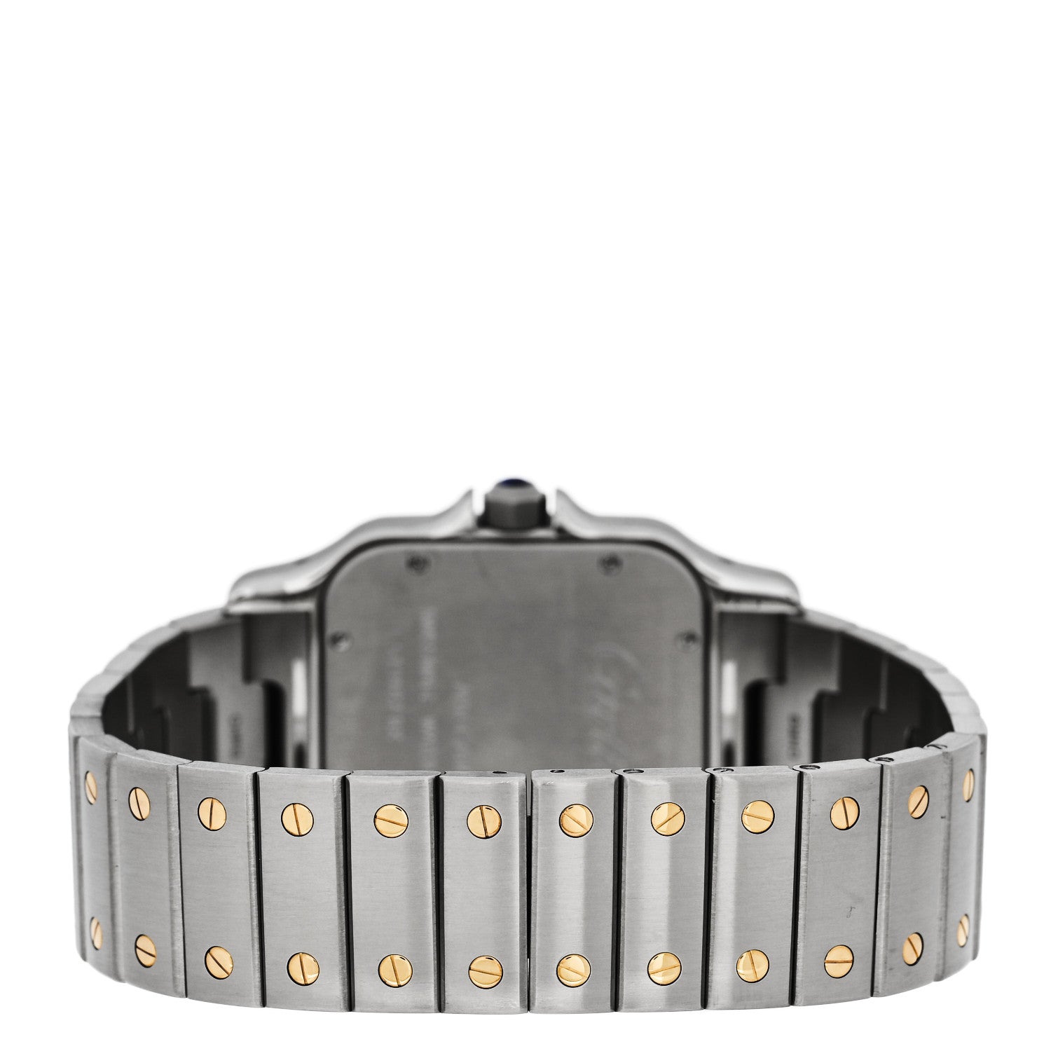 Cartier Stainless Steel 18K Yellow Gold 32mm Santos De Cartier Galbee Automatic Watch 3 of 5