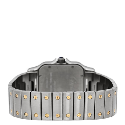 Cartier Stainless Steel 18K Yellow Gold 32mm Santos De Cartier Galbee Automatic Watch 3 of 5