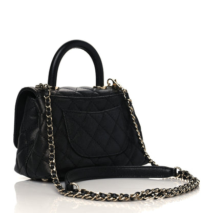 Chanel Caviar Quilted Extra Mini Coco Handle Flap Black 3 of 11