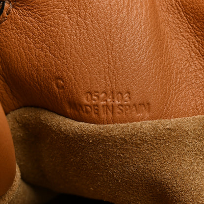 Loewe Nappa Calfskin Medium Flamenco Knot Clutch Warm Desert 22 of 31