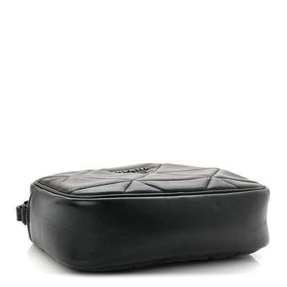 Prada Nappa Triangle Stitched Spectrum Camera Bag Black 4 of 10