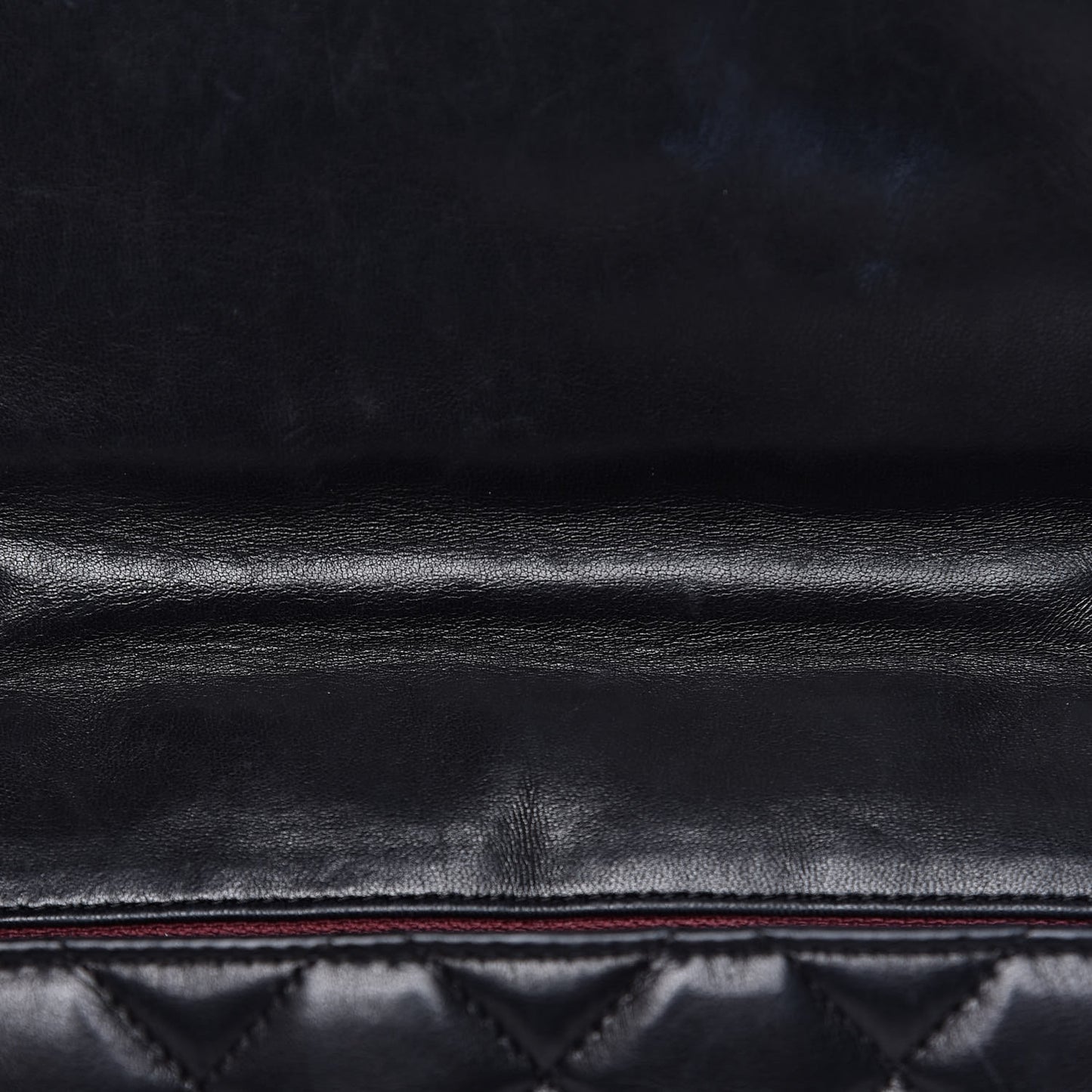 Lambskin Quilted Jumbo Single Flap Black