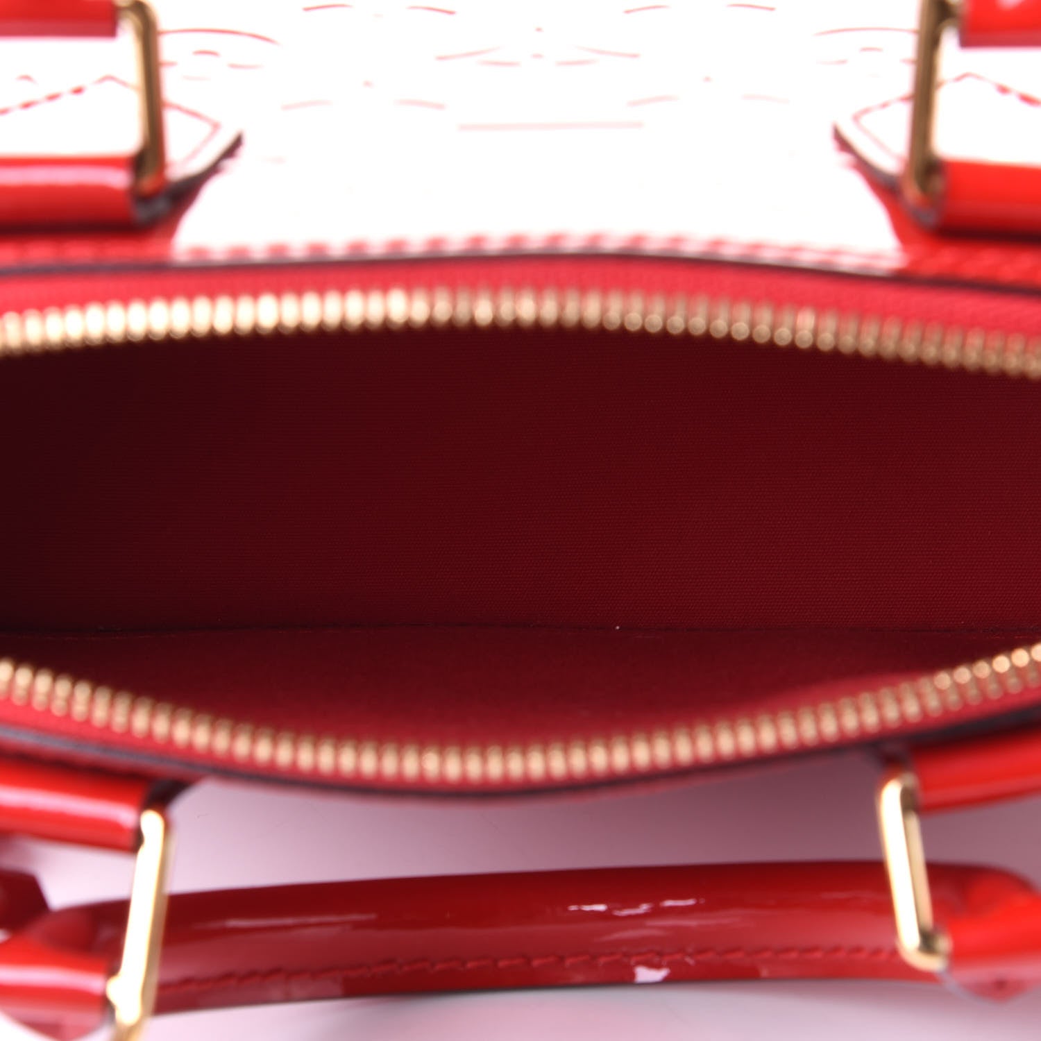Louis Vuitton Vernis Alma BB Cherry 3 of 4