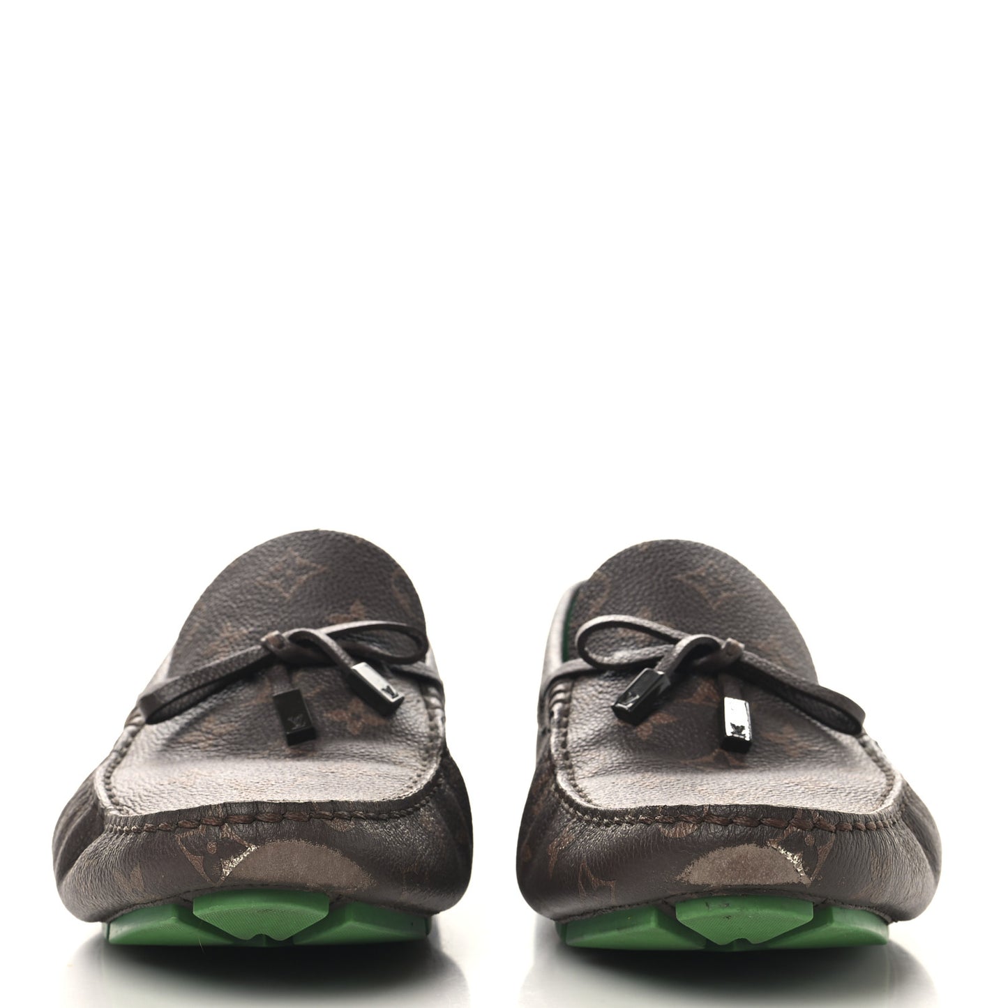 Monogram LV Driver Moccasin Loafers 10.5 Macassar