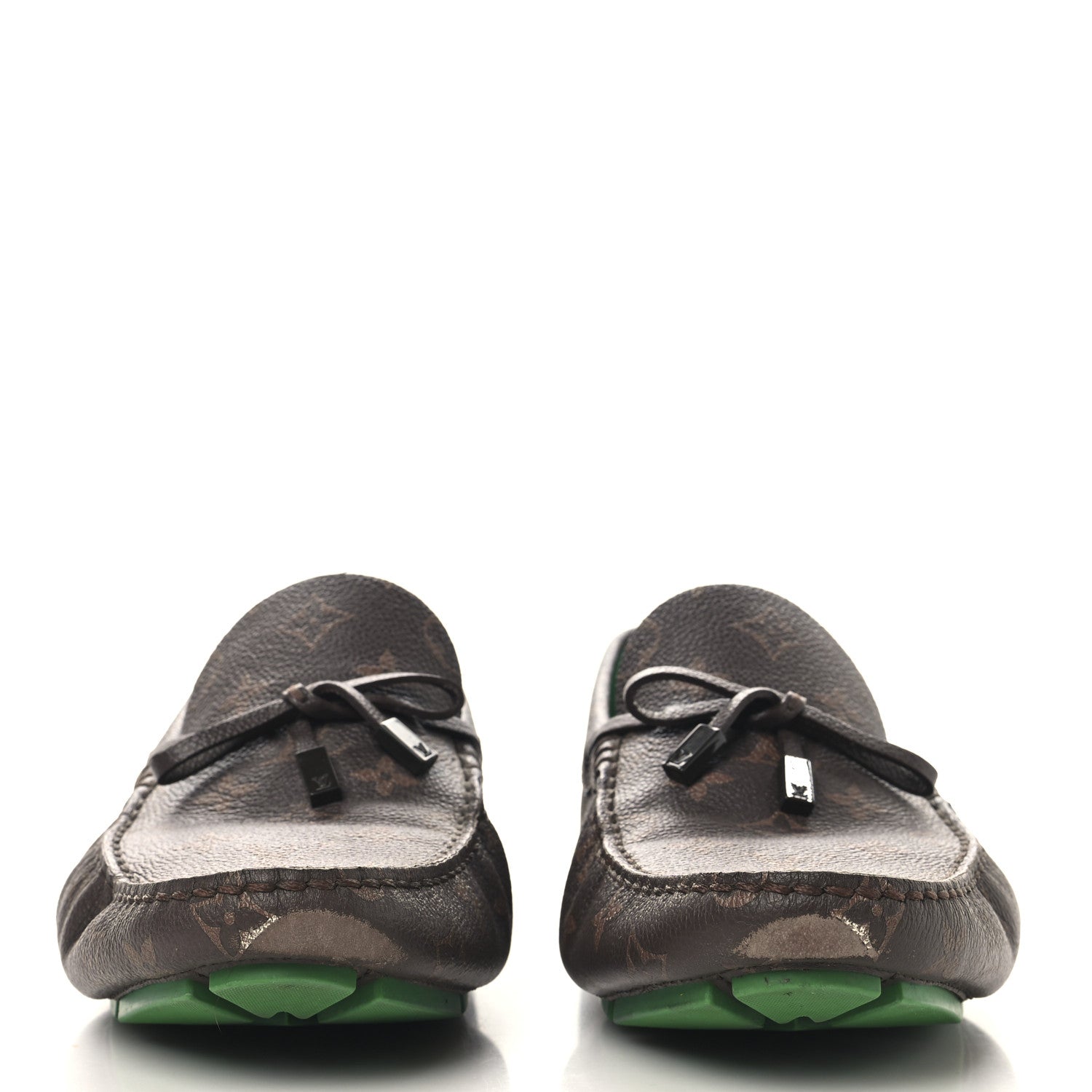 Louis Vuitton Monogram LV Driver Moccasin Loafers 10.5 Macassar 3 of 9