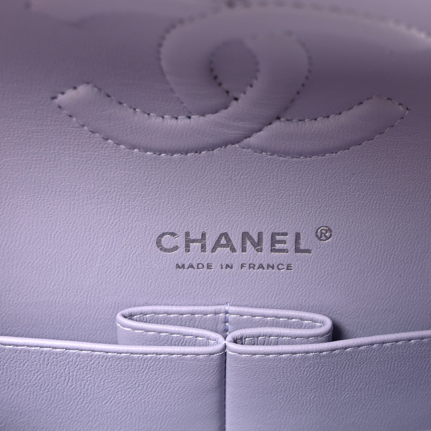 Chanel Caviar Quilted Medium Double Flap Light Purple 6 of 10