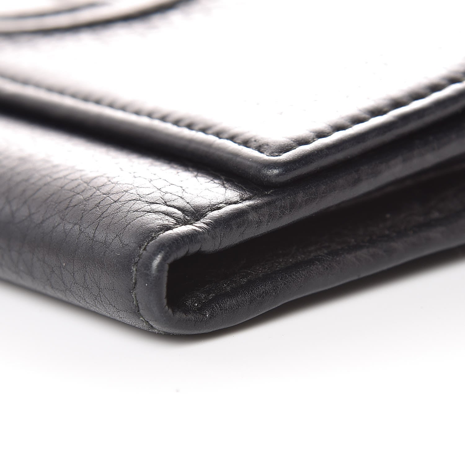 Gucci Pebbled Calfskin Large Soho Continental Wallet Black 10 of 10