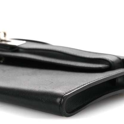 Hermes Swift Kelly Cut Clutch Pochette Black 10 of 13