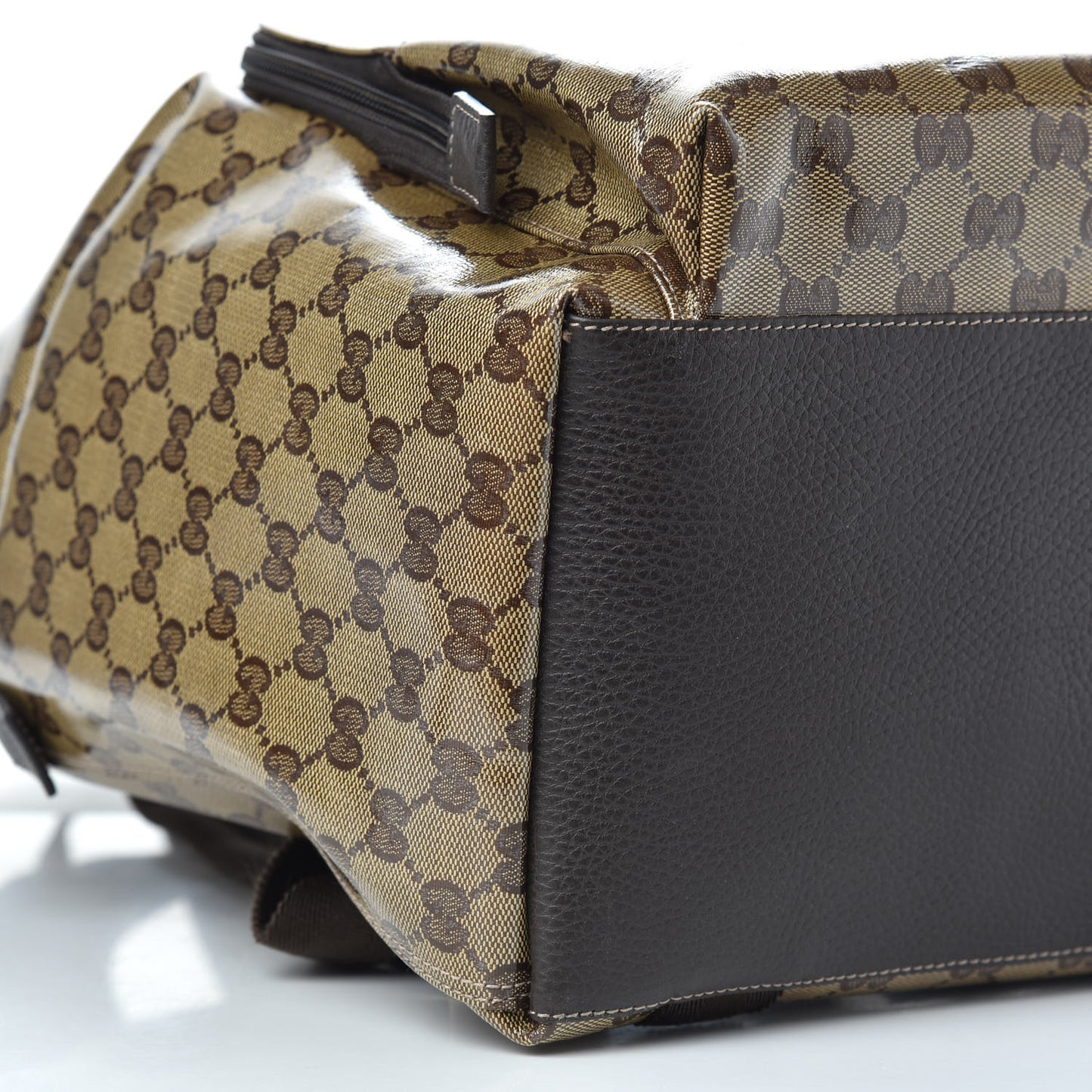Crystal Monogram Backpack Dark Brown