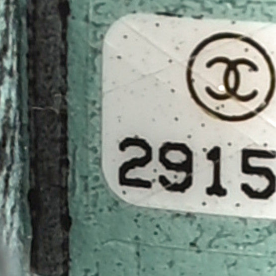 Washed Denim Quilted Small Denimpression Flap Blue Black