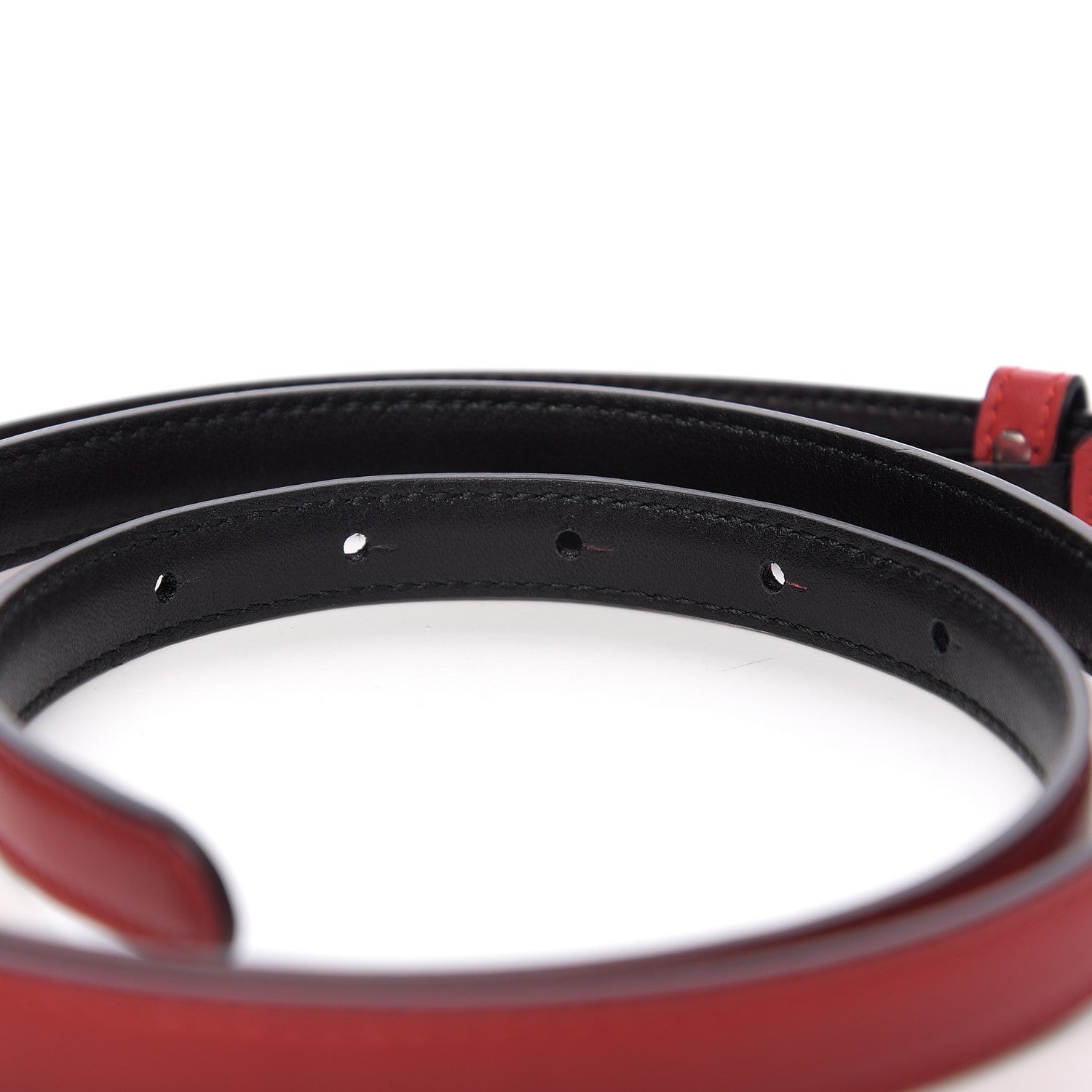 Gucci Moon Calfskin Nickel Interlocking G 20mm Belt 100 40 Tabasco 4 of 5