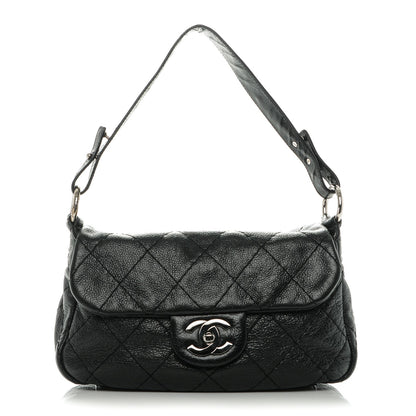 Chanel Glazed Calfskin Stitched On The Road Flap Black 1 of 8