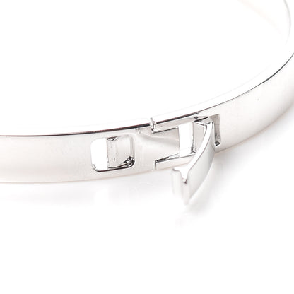 Hermes 18K White Gold Diamond PM H D'Ancre Bracelet LG 5 of 6