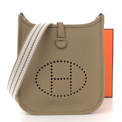 Hermes Taurillon Clemence Evelyne Sangle Cordage TPM Beige Marfa 11 of 11