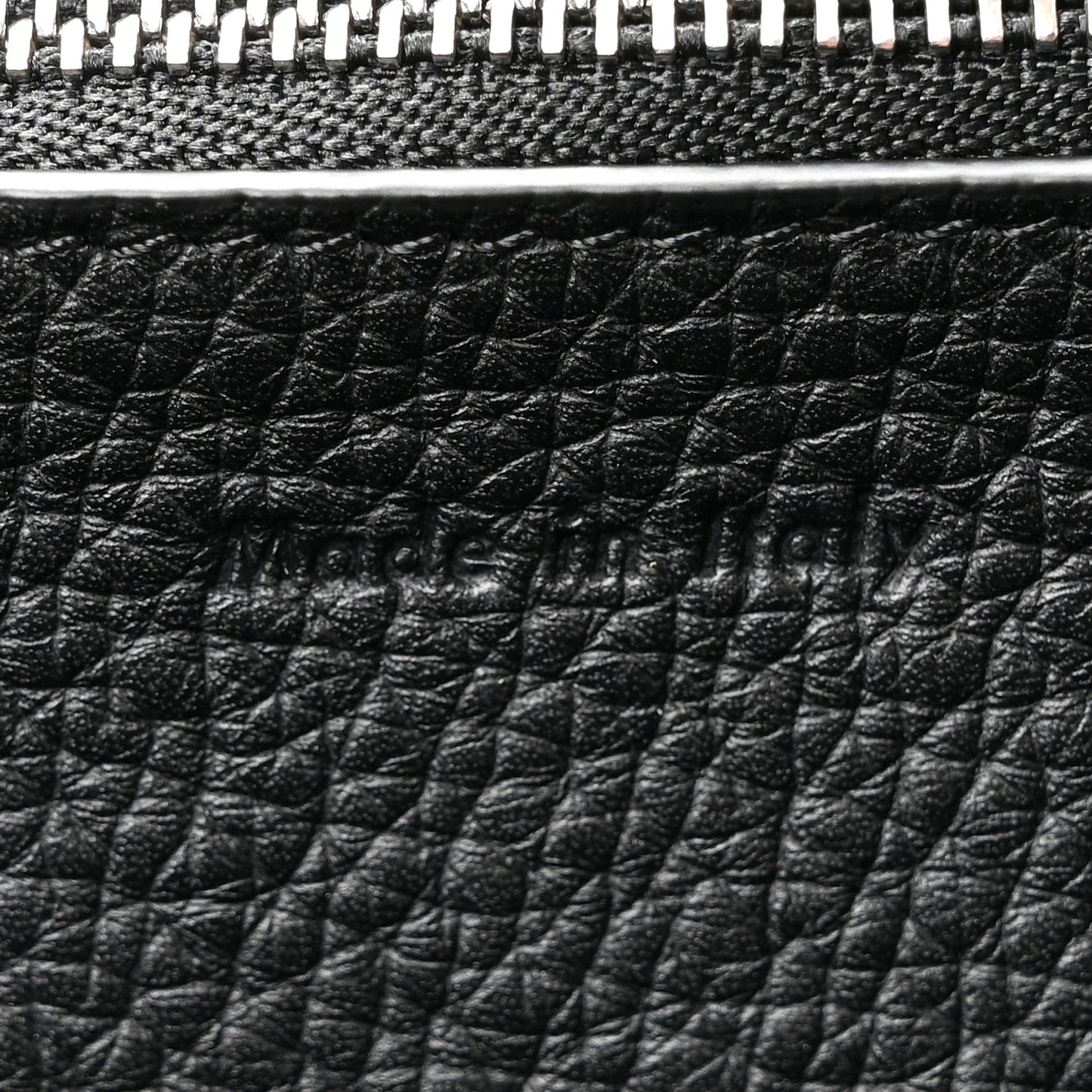 Supple Grained Calfskin Medium Big Bag Black