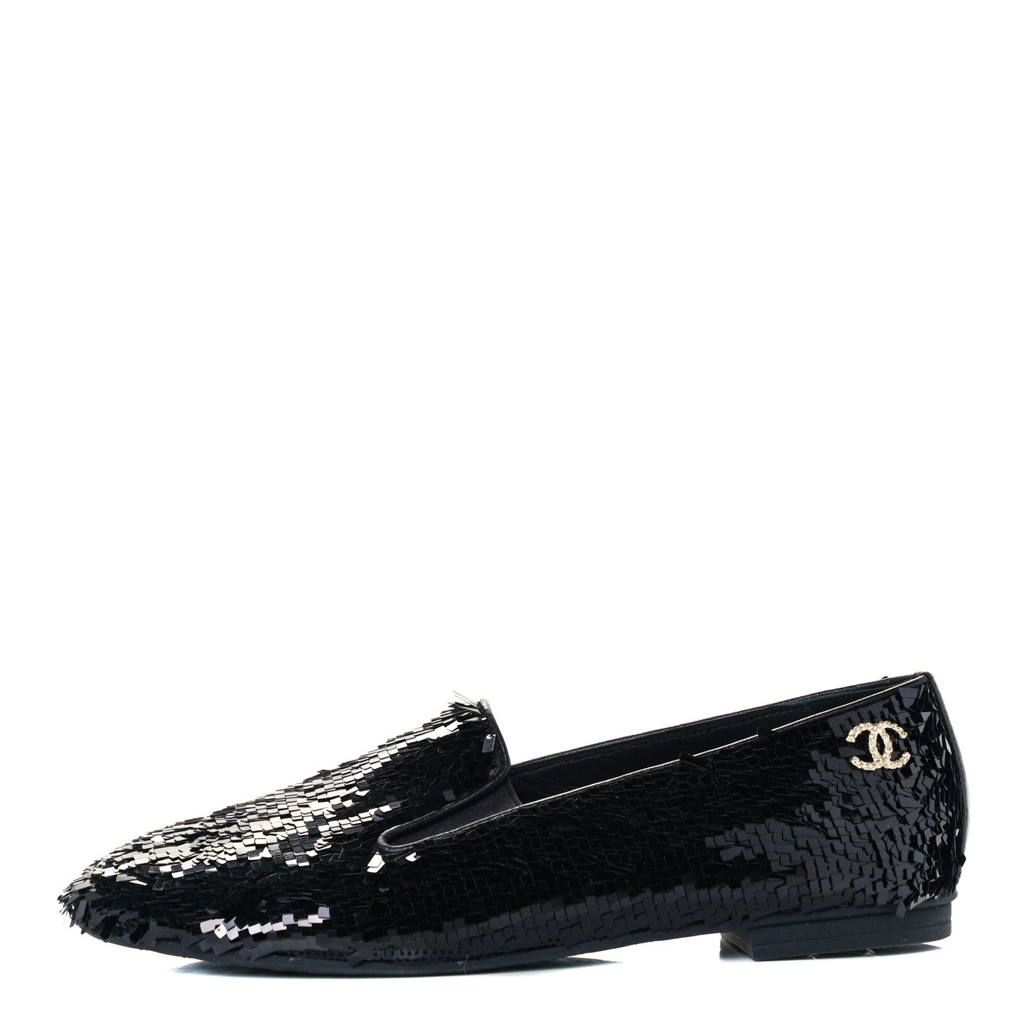 Sequin CC Loafers 37.5 Black